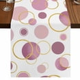 thumbnail image 1 of Table Runners 72 Inches Long Dress Scarves, Pin Polka Dots Farmhouse Kitchen/Dining Table Runner, Coffee Tablerunners, Modern Abstract Art 16x72 Inch, 1 of 9