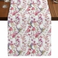 thumbnail image 1 of Table Runners 72 Inches Long Dress Scarves, Pink Beige Flowers Farmhouse Kitchen/Dining Table Runner, Coffee Tablerunners, Spring Floral Elegant Pastoral Botanical 18x72 Inch, 1 of 9