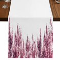 thumbnail image 1 of Table Runners 72 Inches Long Dress Scarves, Pink Farmhouse Kitchen/Dining Table Runner, Coffee Tablerunners, Summer Botanical Leaves Watercolor 14x72 Inch, 1 of 9