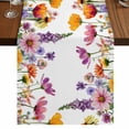 thumbnail image 1 of Table Runners 72 Inches Long Dress Scarves, Pink Flowers Farmhouse Kitchen/Dining Table Runner, Coffee Tablerunners, Elegant Spring Floral Pastoral Watercolor 18x72 Inch, 1 of 9