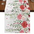 thumbnail image 1 of Table Runners 72 Inches Long Dress Scarves, Pink Spring Floral Farmhouse Kitchen Table Runner, Coffee Tablerunners, Weeping Romantic Flowers Pastoral 16x72 Inch, 1 of 9