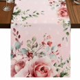 thumbnail image 1 of Table Runners 72 Inches Long Dress Scarves, Pink Valentine's Day Farmhouse Kitchen Table Runner, Coffee Tablerunners, Roses Romantic Art Spring Floral 18x72 Inch, 1 of 9