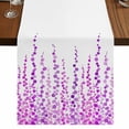 thumbnail image 1 of Table Runners 72 Inches Long Dress Scarves, Purple Farmhouse Kitchen/Dining Table Runner, Coffee Tablerunners, Polka Dots Watercolor Abstract Art 14x72 Inch, 1 of 9