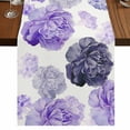 thumbnail image 1 of Table Runners 72 Inches Long Dress Scarves, Purple Ombre Spring Floral Farmhouse Kitchen/Dining Table Runner, Coffee Tablerunners, Summer Botanical Flowers 13x72 Inch, 1 of 9