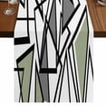 thumbnail image 1 of Table Runners 72 Inches Long Dress Scarves, Sage Green Black Geometric Farmhouse Kitchen/Dining Table Runner, Coffee Tablerunners, Abstract Art Modern Line 18x72 Inch, 1 of 9