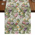 thumbnail image 1 of Table Runners 72 Inches Long Dress Scarves, Sage Green Botanical Farmhouse Kitchen/Dining Table Runner, Coffee Tablerunners, Spring Floral Summer Botanical Vintage 18x72 Inch, 1 of 9