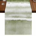 thumbnail image 1 of Table Runners 72 Inches Long Dress Scarves, Sage Green Stripes Farmhouse Kitchen Table Runner, Coffee Tablerunners, Watercolor Gradient Abstract Striped 14x72 Inch, 1 of 9