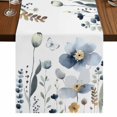 thumbnail image 1 of Table Runners 72 Inches Long Dress Scarves, Spring Blue Floral Farmhouse Kitchen Table Runner, Coffee Tablerunners, Country Garden Wildflowers Botanical 14x72 Inch, 1 of 9