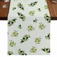 thumbnail image 1 of Table Runners 72 Inches Long Dress Scarves, Spring Botanical Farmhouse Kitchen/Dining Table Runner, Coffee Tablerunners, Green Olive Berry Branches Leaves Fruit 14x72 Inch, 1 of 9