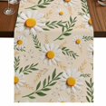 thumbnail image 1 of Table Runners 72 Inches Long Dress Scarves, Spring Daisy Farmhouse Kitchen/Dining Table Runner, Coffee Tablerunners, Country Watercolor Flower Leaf Plant 16x72 Inch, 1 of 9