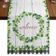 thumbnail image 1 of Table Runners 72 Inches Long Dress Scarves, Spring Eucalyptus Leaves Farmhouse Kitchen/Dining Table Runner, Coffee Tablerunners, Farmhouse Botanical Gray Wood 16x72 Inch, 1 of 9