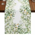 thumbnail image 1 of Table Runners 72 Inches Long Dress Scarves, Spring Eucalyptus Leaves Farmhouse Kitchen Table Runner, Coffee Tablerunners, Green Summer Botanical 16x72 Inch, 1 of 9