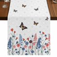 thumbnail image 1 of Table Runners 72 Inches Long Dress Scarves, Spring Floral Butterfly Farmhouse Kitchen/Dining Table Runner, Coffee Tablerunners, Farmhouse Flowers Botanical 18x72 Inch, 1 of 9