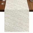 thumbnail image 1 of Table Runners 72 Inches Long Dress Scarves, Spring Floral Farmhouse Kitchen/Dining Table Runner, Coffee Tablerunners, Vintage Simple Flowers Pattern Beige 14x72 Inch, 1 of 9