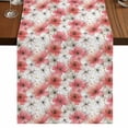 thumbnail image 1 of Table Runners 72 Inches Long Dress Scarves, Spring Flowers Farmhouse Kitchen/Dining Table Runner, Coffee Tablerunners, Farmhouse Chinese Pink White Floral 16x72 Inch, 1 of 9