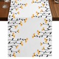thumbnail image 1 of Table Runners 72 Inches Long Dress Scarves, Spring Flowers Farmhouse Kitchen Table Runner, Coffee Tablerunners, Modern Simple Floral Plants Lines Art 14x72 Inch, 1 of 9
