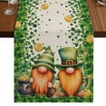 thumbnail image 1 of Table Runners 72 Inches Long Dress Scarves, St. Patrick's Day Farmhouse Kitchen Table Runner, Coffee Tablerunners, Green Lucky Shamrocks Harp Beer Retro Rustic 14x72 Inch, 1 of 9