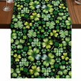 thumbnail image 1 of Table Runners 72 Inches Long Dress Scarves, St. Patrick's Day Farmhouse Kitchen Table Runner, Coffee Tablerunners, Watercolor Lucky Shamrocks Spring Leaves 14x72 Inch, 1 of 9