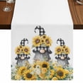 thumbnail image 1 of Table Runners 72 Inches Long Dress Scarves, Sunflower Gnomes Farmhouse Kitchen/Dining Table Runner, Coffee Tablerunners, Spring Eucalyptus Floral Watercolor 13x72 Inch, 1 of 9