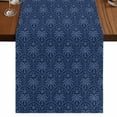 thumbnail image 1 of Table Runners 72 Inches Long Dress Scarves, Tropical Palm Trees Farmhouse Kitchen/Dining Table Runner, Coffee Tablerunners, Summer Coconut Trees Plants Navy Blue 16x72 Inch, 1 of 9