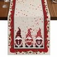 thumbnail image 1 of Table Runners 72 Inches Long Dress Scarves, Valentine's Day Farmhouse Kitchen Table Runner, Coffee Tablerunners, Love Heart Roses Gnomes Romantic Rustic 14x72 Inch, 1 of 9