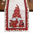 thumbnail image 1 of Table Runners 72 Inches Long Dress Scarves, Valentine's Day Farmhouse Kitchen Table Runner, Coffee Tablerunners, Roses Love Heart Gnomes Romantic 14x72 Inch, 1 of 9