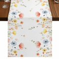 thumbnail image 1 of Table Runners 72 Inches Long Dress Scarves, Watercolor Wildflowers Farmhouse Kitchen Table Runner, Coffee Tablerunners, Farmhouse Botanical Floral Herbs 14x72 Inch, 1 of 9