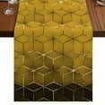 thumbnail image 1 of Table Runners 72 Inches Long Dress Scarves, Yellow Geometric Farmhouse Kitchen Table Runner, Coffee Tablerunners, Modern Abstract Art Ombre 14x72 Inch, 1 of 9