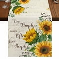 thumbnail image 1 of Table Runners 72 Inches Long Dress Scarves, Yellow Sunflower Farmhouse Kitchen/Dining Table Runner, Coffee Tablerunners, Summer Botanical Elegant Pastoral Floral 16x72 Inch, 1 of 9