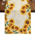 thumbnail image 1 of Table Runners 72 Inches Long Dress Scarves, Yellow Sunflowers Farmhouse Kitchen Table Runner, Coffee Tablerunners, Farmhouse Rustic Botanical Floral Plants 16x72 Inch, 1 of 9