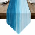 thumbnail image 1 of Table Runners 72 Inches Long, Sky Blue Ombre Cotton Linen Kitchen Dining Coffee Table Runner for Party Home Decor, Modern Abstract Art Ocean Oil Painting Tabletop Dresser Scarves Runner 14x72 Inch, 1 of 9