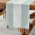 thumbnail image 1 of Table Runners 72 Inches Long for Home Decor, Boho Farmhouse Spring Table Runner, Burlap Linen Style Rustic Dining Table Decor Long, 13x72 Inches, 1 of 5