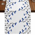 thumbnail image 1 of Table Runners 90 Inches Long Dress Scarves, Blue Flowers Farmhouse Coffee/Dining/Kitchen Table Runner for Living Room, Spring Modern Simple Botanical Floral Plants 13x90 Inch, 1 of 9