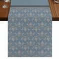 thumbnail image 1 of Table Runners 90 Inches Long Dress Scarves, Boho Blue Flower Farmhouse Coffee/Dining/Kitchen Table Runner for Living Room, Abstract Bohemia Pesley Floral 13x90 Inch, 1 of 9