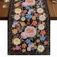thumbnail image 1 of Table Runners 90 Inches Long Dress Scarves, Boho Pink Flower Farmhouse Coffee/Dining/Kitchen Table Runner for Living Room, Spring Watercolor Country Floral Plant 13x90 Inch, 1 of 9
