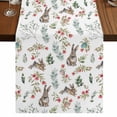 thumbnail image 1 of Table Runners 90 Inches Long Dress Scarves, Bunny Floral Easter Farmhouse Coffee/Dining/Kitchen Table Runner for Living Room, Elegant Pastoral Spring Floral 13x90 Inch, 1 of 9