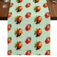 thumbnail image 1 of Table Runners 90 Inches Long Dress Scarves, Cute Ladybugs Farmhouse Coffee/Dining/Kitchen Table Runner for Living Room, Spring Botanical Leaves Green 13x90 Inch, 1 of 9