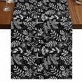 thumbnail image 1 of Table Runners 90 Inches Long Dress Scarves, Dandelion Farmhouse Coffee/Dining/Kitchen Table Runner for Living Room, Modern Minimalist Abstract Flowers Black 13x90 Inch, 1 of 9