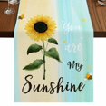 thumbnail image 1 of Table Runners 90 Inches Long Dress Scarves, Farm Sunflowers Farmhouse Coffee/Dining/Kitchen Table Runner for Living Room, Idyllic Country Botanical Bee Turquoise 13x90 Inch, 1 of 9
