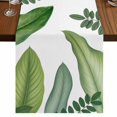 thumbnail image 1 of Table Runners 90 Inches Long Dress Scarves, Green Leaves Farmhouse Coffee/Dining/Kitchen Table Runner for Living Room, Tropical Summer Botanical Watercolor Elegant Leaf 13x90 Inch, 1 of 9
