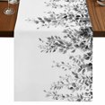 thumbnail image 1 of Table Runners 90 Inches Long Dress Scarves, Grey Eucalyptus Farmhouse Coffee/Dining/Kitchen Table Runner for Living Room, Weeping Botanical Leaf Watercolor 13x90 Inch, 1 of 9