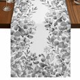 thumbnail image 1 of Table Runners 90 Inches Long Dress Scarves, Grey Eucalyptus Leaves Farmhouse Coffee/Dining/Kitchen Table Runner for Living Room, Spring Summer Botanical 13x90 Inch, 1 of 9