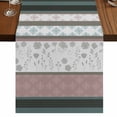 thumbnail image 1 of Table Runners 90 Inches Long Dress Scarves, Grey Stripes Abstract Farmhouse Coffee/Dining/Kitchen Table Runner for Living Room, Geometric Spring Flowers Country 13x90 Inch, 1 of 9