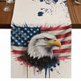 thumbnail image 1 of Table Runners 90 Inches Long Dress Scarves, Independence Day Farmhouse Coffee/Dining/Kitchen Table Runner for Living Room, Patriotic Eagle U.S Flag Vintage 13x90 Inch, 1 of 9