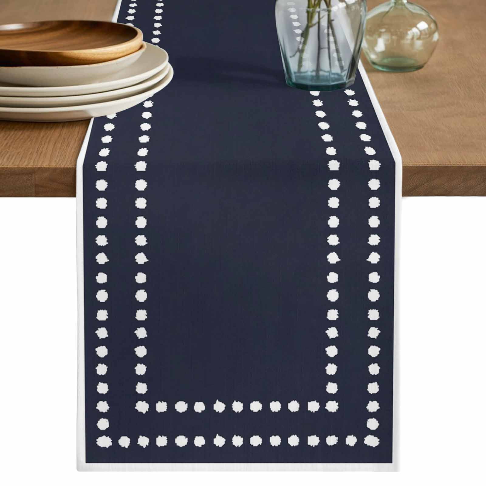 Table Runners 90 Inches Long Dress Scarves, Navy Blue Solid Color ...