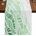 thumbnail image 1 of Table Runners 90 Inches Long Dress Scarves, Ombre Green Pink Farmhouse Coffee/Dining/Kitchen Table Runner for Living Room, Summer Coastal Ocean Sea Beach Wave 13x90 Inch, 1 of 9
