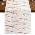 thumbnail image 1 of Table Runners 90 Inches Long Dress Scarves, Orange Branches Farmhouse Coffee/Dining/Kitchen Table Runner for Living Room, Modern Abstract Art Forest Silhouettes 13x90 Inch, 1 of 9