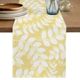 thumbnail image 1 of Table Runners 90 Inches Long Dress Scarves, Pale Yellow Leaves Farmhouse Coffee/Dining/Kitchen Table Decor Table Runner for Living Room, Farmhouse Botanical Branch Vintage Boho 13x90 Inch, 1 of 9