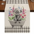 thumbnail image 1 of Table Runners 90 Inches Long Dress Scarves, Pink Flowers Yak Farmhouse Coffee/Dining/Kitchen Table Runner for Living Room, Vintage Spring Floral Bathtub Retro Art Rustic 13x90 Inch, 1 of 9