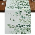 thumbnail image 1 of Table Runners 90 Inches Long Dress Scarves, Sage Green Eucalyptus Leaf Farmhouse Coffee/Dining/Kitchen Table Runner for Living Room, Spring Leaves Botanical 13x90 Inch, 1 of 9